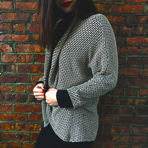 Oversized Wing-Sleeve Cardigan